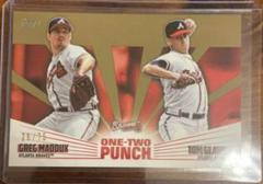 Tom Glavine, Greg Maddux [Gold] #12P-1 Baseball Cards 2023 Topps One Two Punch Prices