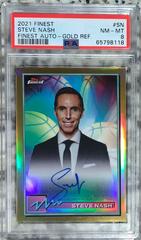 Steve Nash [Gold Refractor] #FA-SN Basketball Cards 2021 Topps Finest Autographs Prices