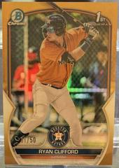 Ryan Clifford [Gold] #BCP-10 Baseball Cards 2023 Bowman Chrome Prospects Prices