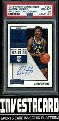 Aaron Holiday [Ball Low Autograph] Basketball Cards 2018 Panini Contenders Prices