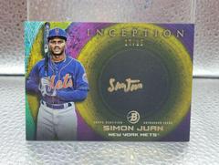 Simon Juan [Gold Rainbow] #ISS-SJ Baseball Cards 2022 Bowman Inception Silver Signings Autographs Prices