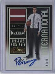 Kristaps Porzingis [International Autograph Draft Ticket] #167 Basketball Cards 2015 Panini Contenders Draft Picks Prices