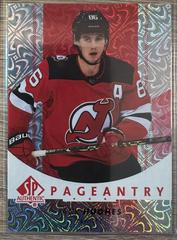 Jack Hughes [Red] Hockey Cards 2022 SP Authentic Pageantry Prices