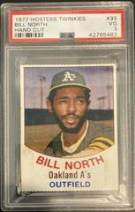 Bill North [Hand Cut] #33 Baseball Cards 1977 Hostess Prices