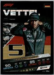 Sebastian Vettel #212 Racing Cards 2021 Topps Turbo Attax Formula 1 Prices
