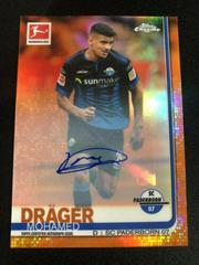 Mohamed Drager [Autograph Orange Refractor] Soccer Cards 2019 Topps Chrome Bundesliga Prices