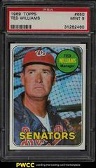 Ted Williams Baseball Cards 1969 Topps Prices