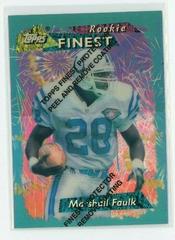 Marshall Faulk [Refractor w/ Coating] Football Cards 1995 Topps Finest Prices