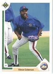 Vince Coleman Baseball Cards 1991 Upper Deck Prices
