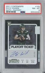 Zach Wilson [Autograph Playoff] #102V Football Cards 2021 Panini Contenders Prices