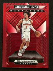 Cade Cunningham [Red] Basketball Cards 2021 Panini Obsidian Magnitude Prices