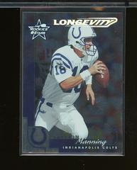 Peyton Manning [Longevity] #40 Football Cards 2000 Leaf Rookies & Stars Prices
