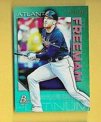Freddie Freeman [Green] Baseball Cards 2020 Bowman Platinum Prices