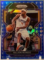 Rajon Rondo [Blue Prizm] Basketball Cards 2021 Panini Prizm Prices