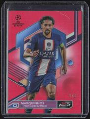 Marquinhos [Red] #145 Soccer Cards 2022 Topps Finest UEFA Club Competitions Prices