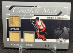 Eric Lindros [Platinum] #CS-EL1 Hockey Cards 2021 Leaf Lumber Complete Stick Prices