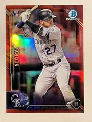 Trevor Story [Red Refractor] #57 Baseball Cards 2016 Bowman Chrome Prices