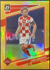 Luka Modric [Optic Gold] Soccer Cards 2021 Panini Donruss Road to Qatar Prices