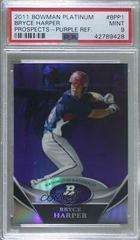 Bryce Harper [Purple Refractor] Baseball Cards 2011 Bowman Platinum Prospects Prices