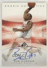 Ben Gordon [Autograph] #185 Basketball Cards 2004 SP Authentic Prices