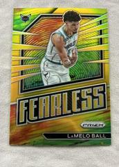 LaMelo Ball [Gold] Basketball Cards 2022 Panini Prizm Fearless Prices