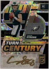 Carson Strong [Black Gold] #TC-11 Football Cards 2022 Panini Donruss Elite Turn of the Century Autographs Prices