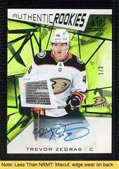 Trevor Zegras [Green Autograph Tag] Hockey Cards 2021 SP Game Used Prices