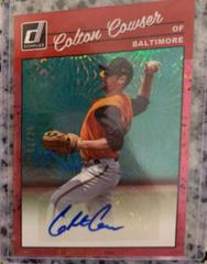 Colton Cowser [Pink Velocity] #1990-CC Baseball Cards 2023 Panini Donruss Optic Retro 1990 Signatures Prices
