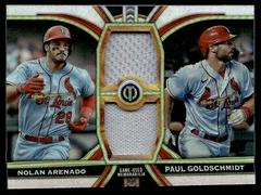 Paul Goldschmidt, Nolan Arenado #DR-AG Baseball Cards 2023 Topps Tribute Dual Relics 2 Image Prices