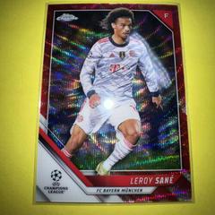 Leroy Sane [Red Wave Refractor] Soccer Cards 2021 Topps Chrome UEFA Champions League Prices