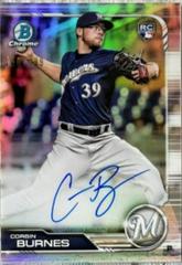 Corbin Burnes [Chrome Refractor] Baseball Cards 2019 Bowman Rookie Autographs Prices