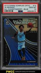 JA Morant [Blue] #15 Basketball Cards 2019 Panini Donruss Optic All Clear for Takeoff Prices