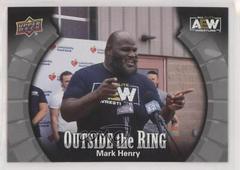 Mark Henry [Silver] #OTR-10 Wrestling Cards 2022 Upper Deck AEW Outside the Ring Prices