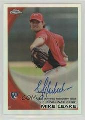 Mike Leake [Refractor Autograph] #176 Baseball Cards 2010 Topps Chrome Prices