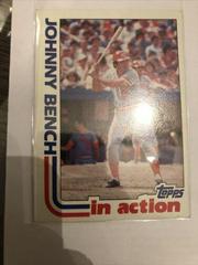 Johnny Bench [In Action] Baseball Cards 1982 Topps Prices