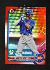 Cristian Hernandez [Red] #BD-111 Baseball Cards 2022 Bowman Draft 1st Edition Prices