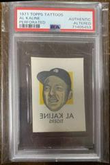Al Kaline Baseball Cards 1971 Topps Tattoos Perforated Prices