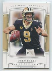 Drew Brees Football Cards 2019 Panini National Treasures Prices