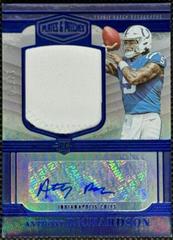 Anthony Richardson [Blue] #RPA-2 Football Cards 2023 Panini Plates and Patches Rookie Patch Autographs Prices
