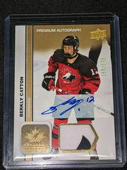 Berkly Catton [Autograph Patch] Hockey Cards 2023 Upper Deck Team Canada Juniors Prices