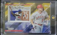 Mike Trout [Gold] Baseball Cards 2022 Topps Update Special Event Patch Relics Prices