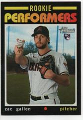 Zac Gallen #RP-4 Baseball Cards 2020 Topps Heritage Rookie Performers Prices