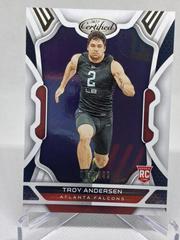 Troy Andersen #187 Football Cards 2022 Panini Certified Prices