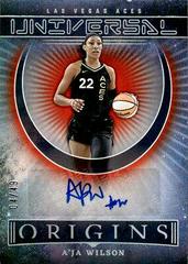A'ja Wilson [Red] #OA-AJW Basketball Cards 2023 Panini Origins WNBA Autographs Prices