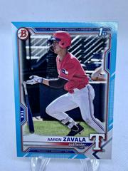 Aaron Zavala [Blue] #BD-101 Baseball Cards 2021 Bowman Draft Prices