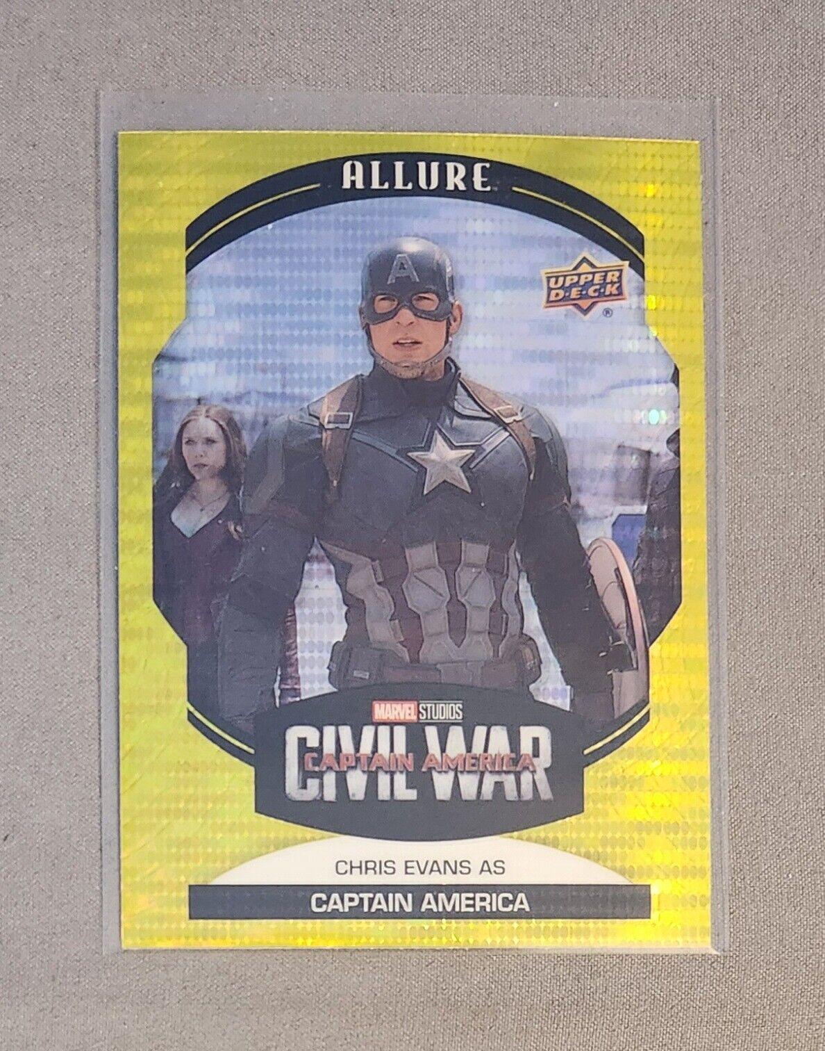 Chris Evans as Captain America [Yellow Taxi] #50 Marvel 2022 Allure