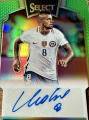 Arturo Vidal [Neon Green Die Cut] Soccer Cards 2016 Panini Select Signatures Prices