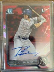 Trey Sweeney [Red] #BSPA-TS Baseball Cards 2022 Bowman Chrome Sapphire Autographs Prices