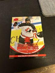 Macklin Celebrini [Red] Hockey Cards 2023 Upper Deck Team Canada Juniors Prospectus Momentous Prices