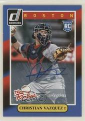 Christian Vazquez [Autograph] Baseball Cards 2014 Donruss the Rookies Prices
